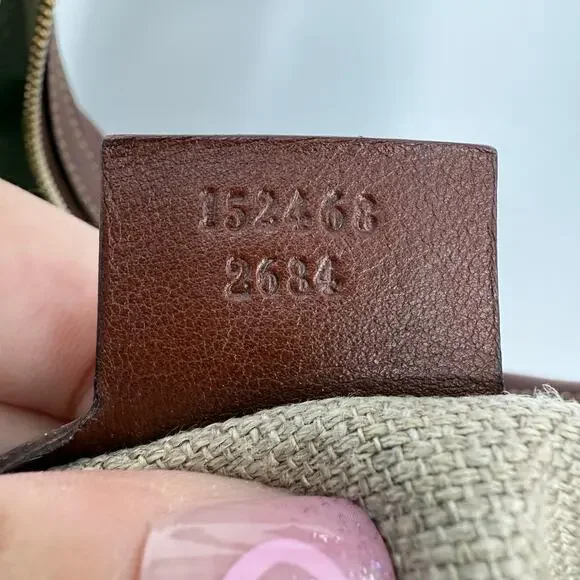 GUCCI Brown Leather Bamboo Amalfi Hobo Shoulder Bag - Picture 11 of 16